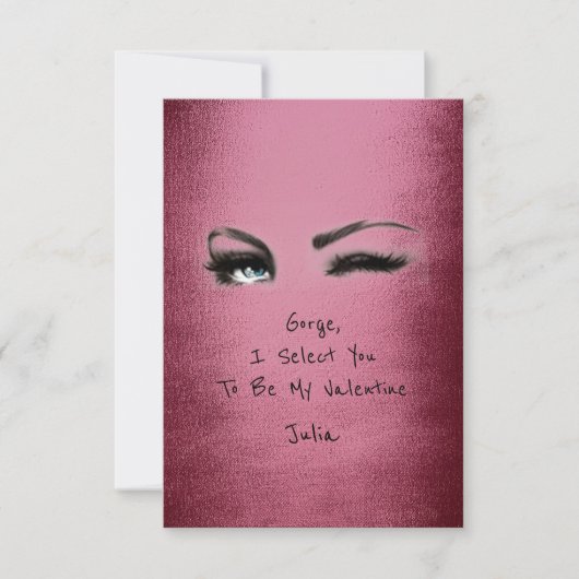 Erklärung von Marilyn Monroe Burgundy Valentine Li Einladung (Vorderseite)