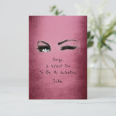 Erklärung von Marilyn Monroe Burgundy Valentine Li Einladung (Stehend Vorderseite)