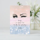 Erklärung von Marilyn Monroe Pink Blu Valentine Li Einladung (Stehend Vorderseite)