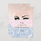 Erklärung von Marilyn Monroe Pink Blu Valentine Li Einladung (Vorne/Hinten)