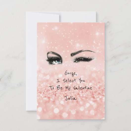 Erklärung von Marilyn Monroe Valentine Liebe Rosa Einladung (Vorderseite)