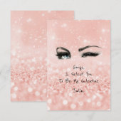 Erklärung von Marilyn Monroe Valentine Liebe Rosa Einladung (Vorne/Hinten)