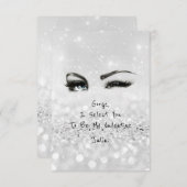 Erklärung von Marilyn Monroe Valentine zur Liebe Einladung (Vorne/Hinten)