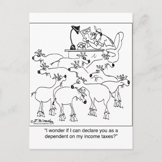 Erklärung von Ziegen als abhängige Personen Postkarte (Vorderseite)