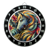 Erklärung zum tropischen Glow Horroom Dartscheibe (vorne)