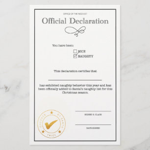 Erklärung zur Santa-Naughty-Liste