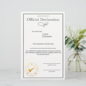 Erklärung zur Santa-Naughty-Liste (Stehend Vorderseite)