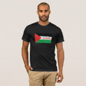 Erklärung zur Solidarität: Palästinensische Flagge T-Shirt (Vorne ganz)