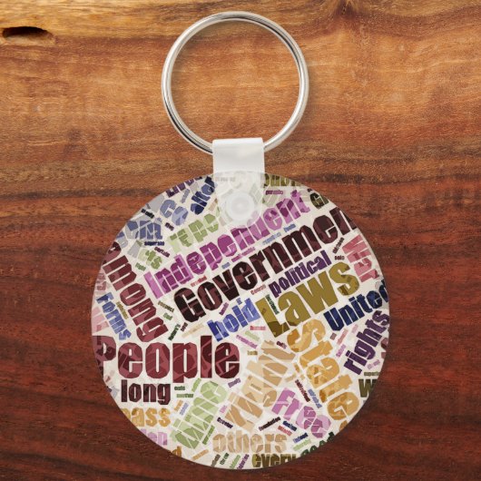 Erklärung zur Unabhängigkeit Schlüsselanhänger (Vorderseite)