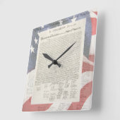 Erklärung zur Unabhängigkeitserklärung Quadratische Wanduhr (Winkel)