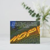 Erklärungen 3:21 Ich erinnere mich daran, Postkarte (Stehend Vorderseite)