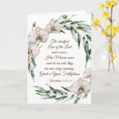 Erklärungen 3:22-23 Ständige Liebe des Herrn Karte (Gelbe Blume)