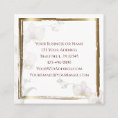 Erklärungen 3:22-23 Ständige Liebe des Herrn Quadratische Visitenkarte (Rückseite)