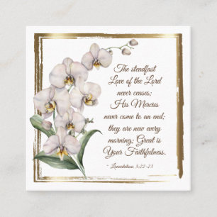 Erklärungen 3:22-23 Ständige Liebe des Herrn Quadratische Visitenkarte