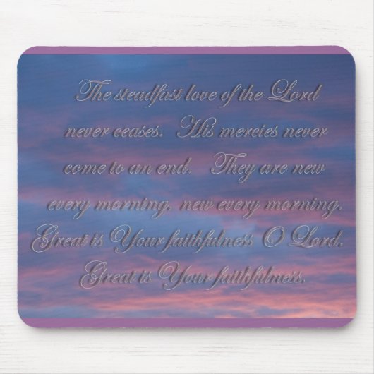 Erklärungen 3:22 Die standhafte Liebe des Herrn Mousepad (Vorne)