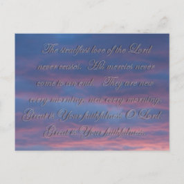 Erklärungen 3:22 Die standhafte Liebe des Herrn Postkarte