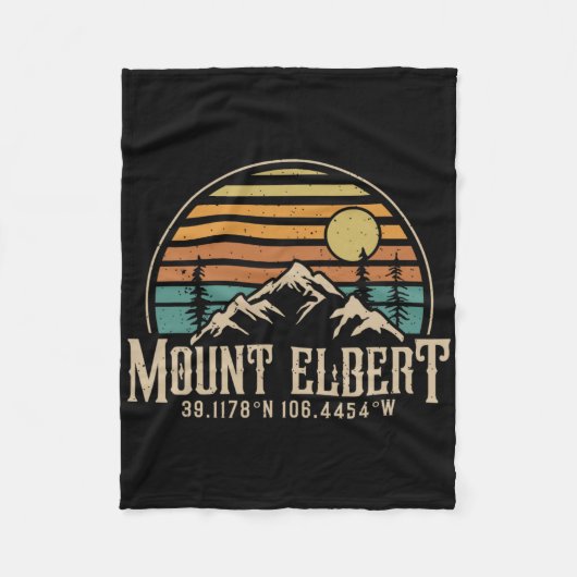 Erklimmen des Mt. Elbert Colorado Berg Mount Elber Fleecedecke (Vorderseite)