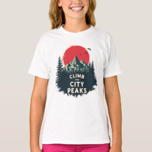 Erklimmen Sie die Stadtgipfel – Mountaineer Advent T-Shirt