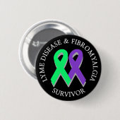 Erkrankungen des Lymphsystems und Fibromyalgie - Ü Button (Vorne & Hinten)