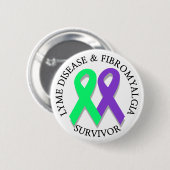 Erkrankungen des Lymphsystems und Fibromyalgie - Ü Button (Vorne & Hinten)