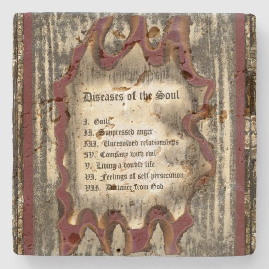 Erkrankungen des Souls Steinuntersetzer (Vorderseite)