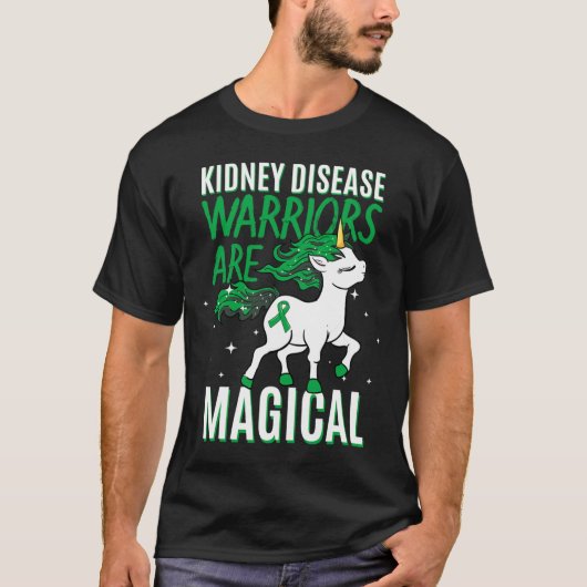 Erkrankungen Krieger Magische Unicorn Grüne Organs T-Shirt (Vorderseite)