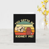 Erkrankungen Transplantation Niere Organspender Sp Karte (Gelbe Blume)