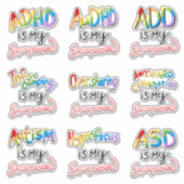 Erkrankungen und Talente Aufkleber (Vorderseite)