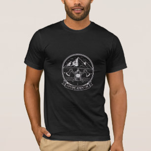 Erkunde Abenteuer Berg Laterne Vintage Outdoor T-Shirt