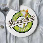 Erkunde Brasilien Wanderlust Button (Beispiel)
