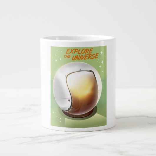 Erkunde das Universum Jumbo-Tasse (Vorderseite)