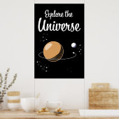 Erkunde das Universum Poster (Küche)