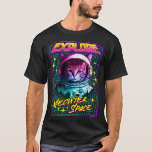 Erkunde Meowter Welt 80er Style Astronaut Weltrau T-Shirt