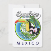 Erkunde Troncones Mexiko Retro-Logo (Rückseite)
