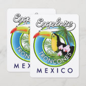 Erkunde Troncones Mexiko Retro-Logo (Vorne/Hinten)