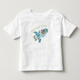 Erkunde Zeit" Astronaut Bär Raum Rakete Kinder T-S Kleinkind T-shirt