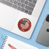 Erkunden Sie Alabama - State-Abenteuer Aufkleber (Laptop mit iPhone)