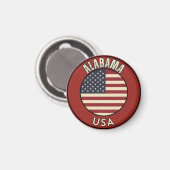 Erkunden Sie Alabama - State-Abenteuer  Magnet (Vorderseite/Rückseite)