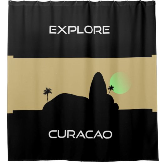 Erkunden Sie Curaçao Duschvorhang (Vorderseite)