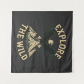 Erkunden Sie das Adventure de Wild - Bald Wandteppich (Vorderseite (Horizontal))