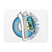 Erkunden Sie das fabelhafte Skiathos Logo Magnet (Horizontal)