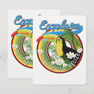 Erkunden Sie das Placencia Belize Reise Logo