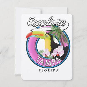 Erkunden Sie das Retro-Logo von Tampa Florida
