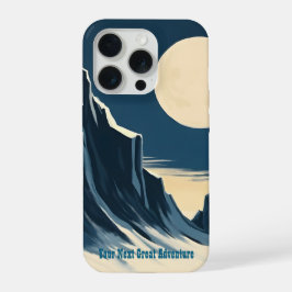 Erkunden Sie den Pluto Vintage-Reiseposter - Retro iPhone 15 Pro Hülle