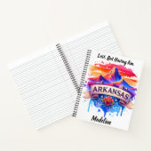 Erkunden Sie die lebendige Landschaft von Arkansas Notizblock (Innenseite)