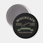 Erkunden Sie die wild lebende Bergwelt Magnet (Vorderseite/Rückseite)