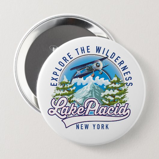 Erkunden Sie die Wildnis, den See ruhig Button (Vorne & Hinten)
