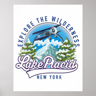 Erkunden Sie die Wildnis, den See ruhig Poster
