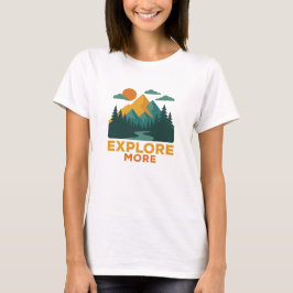 Erkunden Sie mehr - Retro Mountain & Forest Advent T-Shirt