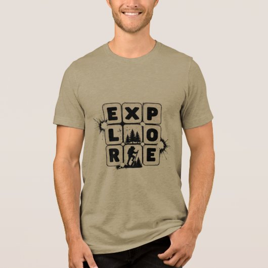 erkunden Tri-Blend shirt (Vorderseite)